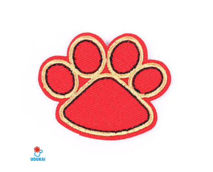 Antsiuvas Letena Raudona 4.5x5.5 cm