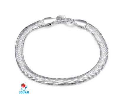 Sidabruota apyrankė Snake; 20cm