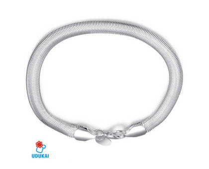 Sidabruota apyrankė Snake; 20cm