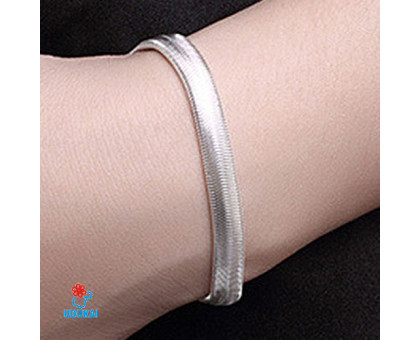 Sidabruota apyrankė Snake; 20cm