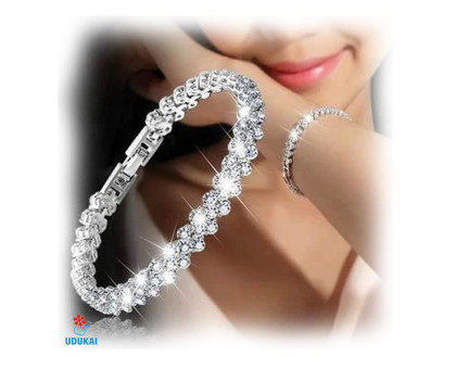 Apyrankė Kristalai Silver 2603; 19cm