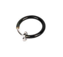 Netikras auskaras Black Ring; 1 vnt