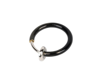 Netikras auskaras Black Ring; 1 vnt