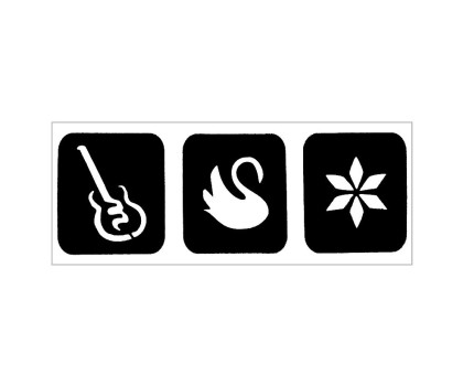 Trafaretas Tattoo 93301; 9x3cm