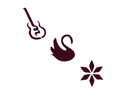 Trafaretas Tattoo 93301; 9x3cm