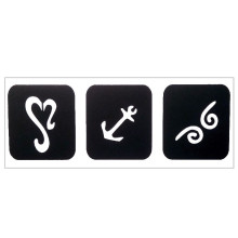 Trafaretas Tattoo 93304; 9x3cm