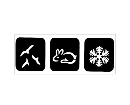 Trafaretas Tattoo 93307; 9x3cm