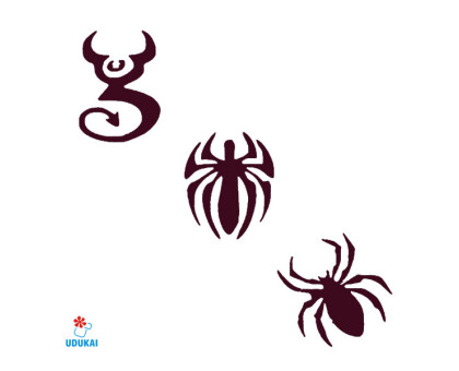 Trafaretas Tattoo 92203; 9x2.5cm