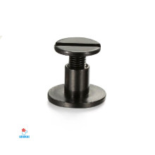 Kniedė užsukama juodos spalvos; 9.0x6.5mm