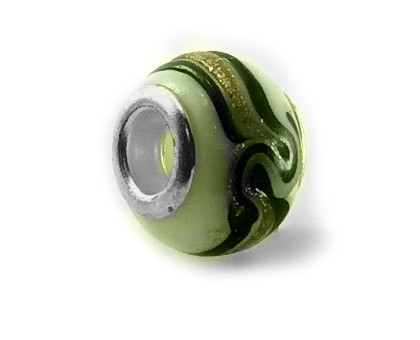 Karoliukas stiklinis Kristal 001