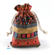 Dovanų maišelis medžiaginis Fiesta Red; 10x14cm