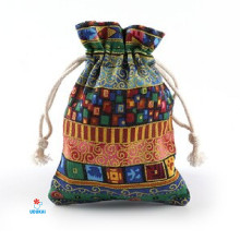 Dovanų maišelis medžiaginis Fiesta Green; 10x14cm