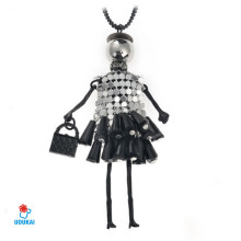 Kaklo pakabukas Lėlytė Silver Moli; 10cm