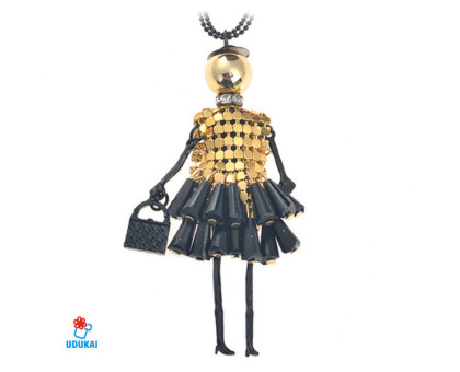 Kaklo pakabukas Lėlytė Gold Moli; 10cm