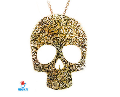 Kaklo pakabukas Big Skull Bronzinis; 6x7.5cm