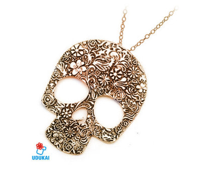 Kaklo pakabukas Big Skull Bronzinis; 6x7.5cm