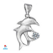 Kaklo pakabukas Delfinai; 18x16mm