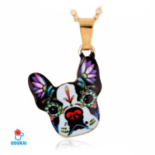 Kaklo pakabukas Buldogas-017; 16x20mm