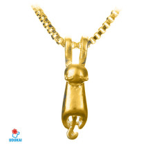 Kaklo pakabukas auksinis Katinas; 20x5mm