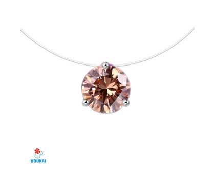 Kaklo pakabukas Crystal Yellow-304; 8mm