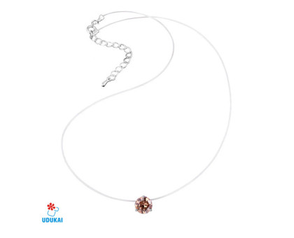 Kaklo pakabukas Crystal Yellow-304; 8mm