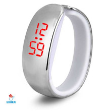 Laikrodis apyrankė Mirror Silver White; LED