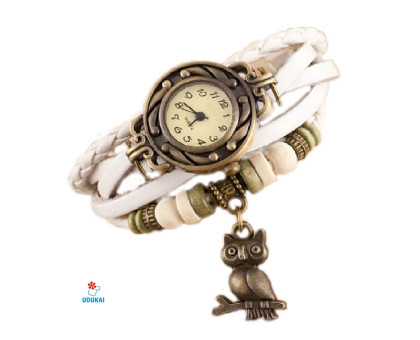 Laikrodis apyrankė Balta Pėlėda; kvarcinis