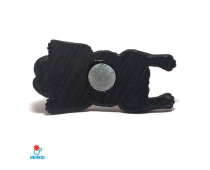 Magnetukas Prancūzų buldogas juodas; 5.2x2.7cm