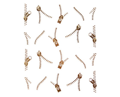 Lipdukai nagams Užtrauktukas auksinis