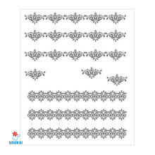 Lipdukai nagams Sidabrinis ornamentas 155