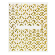 Lipdukai nagams Auksinis 3D ornamentas 301; 6x5cm