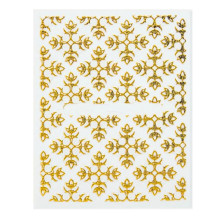 Lipdukai nagams Auksinis 3D ornamentas 302; 6x5cm