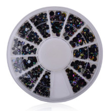 Kristalai nagų puošybai Black Gold; 1-4mm