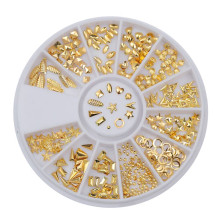 Kristalai nagų puošybai Gold Ornament; 1-4mm