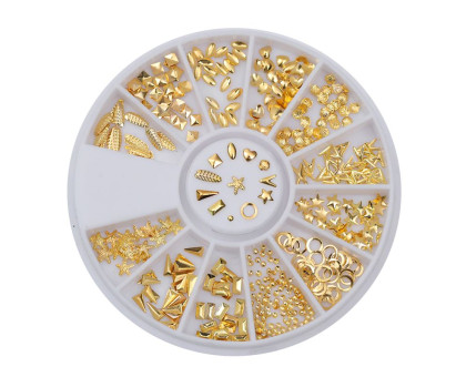 Kristalai nagų puošybai Gold Ornament; 1-4mm