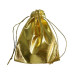 Dovanų maišelis auksinis; 7x9cm