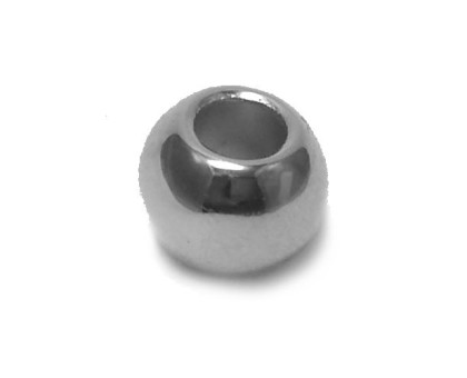 Karoliukas akrilinis Silver B2663; 4.5/11mm