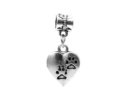 Karoliukas metalinis Širdis 8005; 4.5/17x13mm