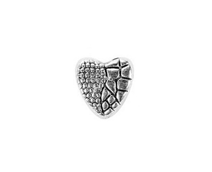 Karoliukas metalinis Širdis 1018; 4.5/7x11mm