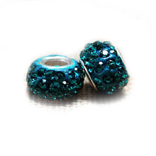 Karoliukas Colour Kristal B su turkio spalvos kristalais; 5/13mm