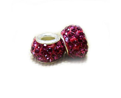 Karoliukas Colour Kristal R su raudonais kristalais; 5/13mm