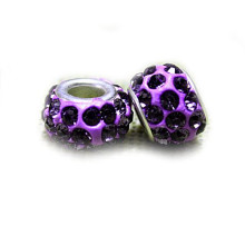 Karoliukas Colour Kristal V su violetiniais kristalais; 5/13mm