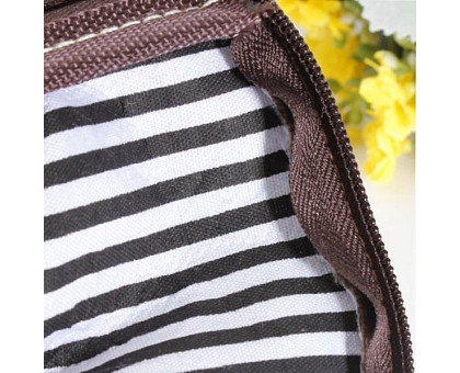 Medžiaginė piniginė Paryžius balta; 7x9cm