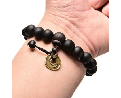 Apyrankė Wood Buddha; 19-20cm