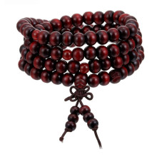 Apyrankė Wood 108 karoliukai Brown; 18-19cm