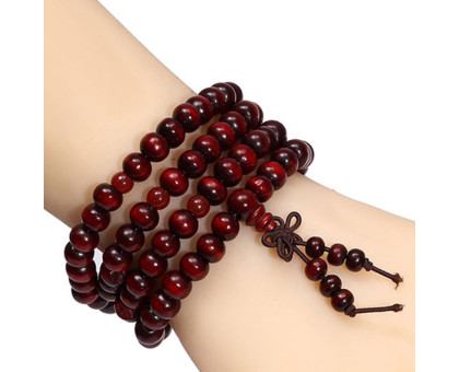 Apyrankė Wood 108 karoliukai Brown; 18-19cm