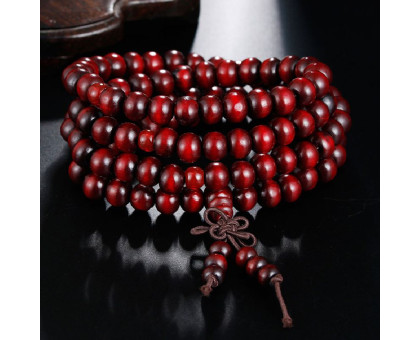 Apyrankė Wood 108 karoliukai Brown; 18-19cm