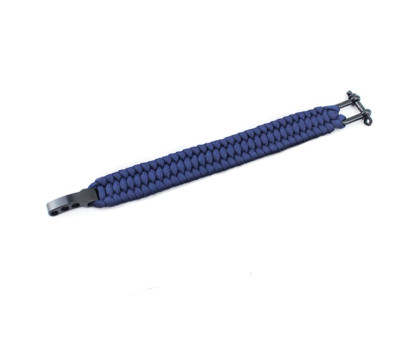 Apyrankė pintos virvės Paracord Blue; 21-23cm