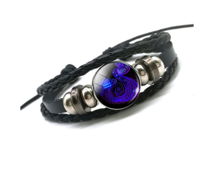 Apyrankė zodiako ženklas Vandenis Aquarius Glow; universalaus dydžio