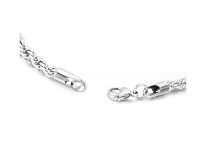 Apyrankė Twisted sidabro spalvos; 19.5cm, 21.5cm